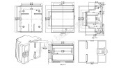 جعبه ریلی Rail Box سفید سایز 72x87x60mm