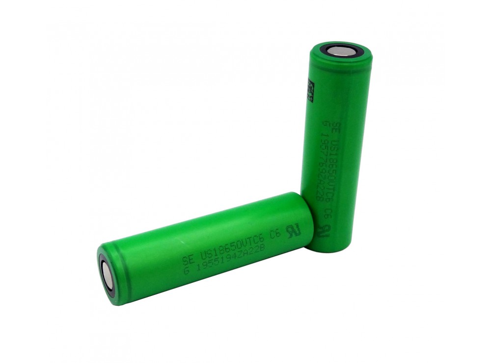 باتری لیتیوم یون 3.6v سایز 18650 3000mAh طرح مارک Sony مدل VTC6