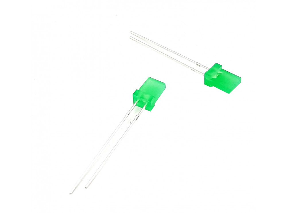 LED تخت مات سبز لبه دار 2x5