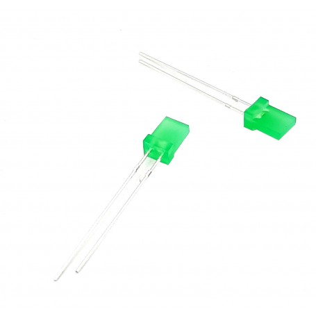 LED تخت مات سبز لبه دار 2x5