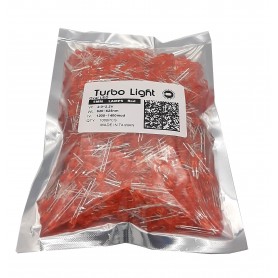 LED اوال 5mm قرمز مرغوب تایوانی مارک Turbo Light 
