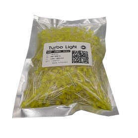 LED اوال 5mm زرد مرغوب تایوانی مارک Turbo Light 