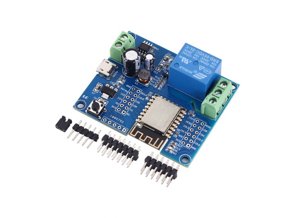 ماژول رله IOT تک کاناله با قابلیت کنترل از طریق شبکه WIFI مبتنی بر ESP-12F