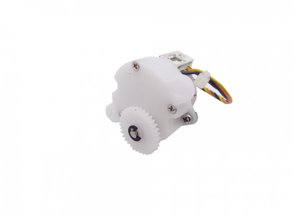 استپ موتور گیربکس 7.5 درجه 24 ولت PM25S-048 دارای چرخ دنده