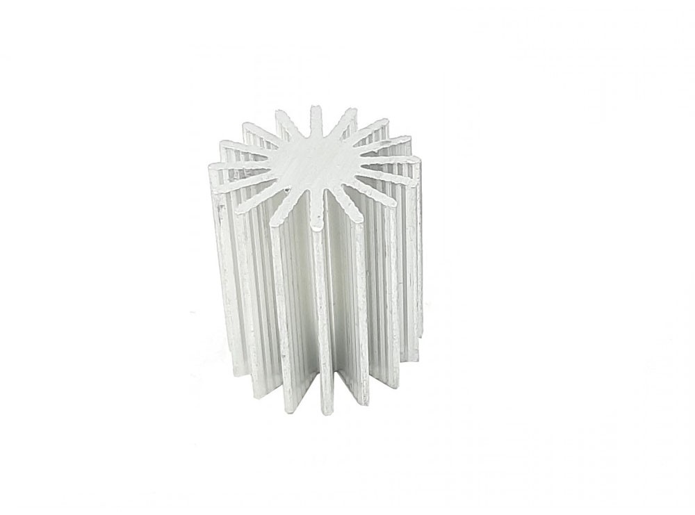 هیت سینک آلومینیومی استوانه ای 16 پره 25x25mm