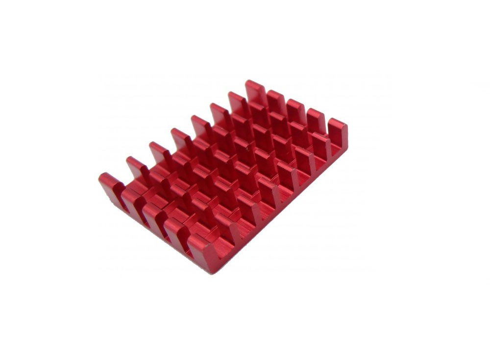 هیت سینک مخصوص پردازنده و تراشه های SMD رنگ قرمز سایز 25x18x5mm