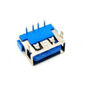 کانکتور USB-A مادگی کوتاه 10mm رنگ آبی