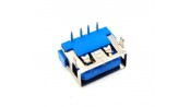 کانکتور USB-A مادگی کوتاه 10mm رنگ آبی
