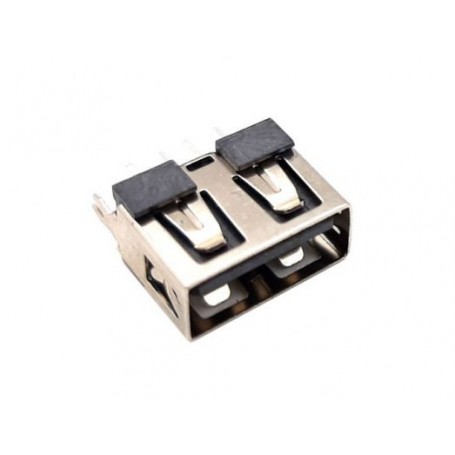 کانکتور USB-A مادگی ایستاده کوتاه 10mm رنگ مشکی