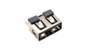 کانکتور USB-A مادگی ایستاده کوتاه 10mm رنگ مشکی