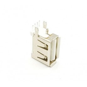 كانكتور USB-A مادگی ایستاده رایت کوتاه 10mm رنگ سفید