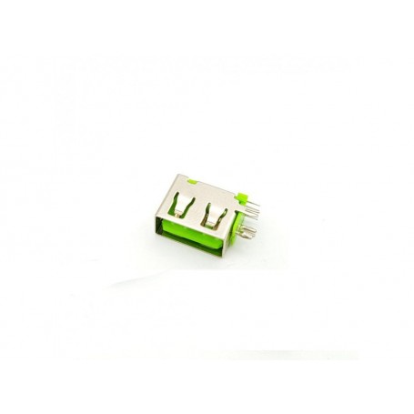 کانکتور USB-A مادگی ایستاده رایت کوتاه 10mm رنگ سبز
