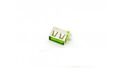 کانکتور USB-A مادگی ایستاده رایت کوتاه 10mm رنگ سبز