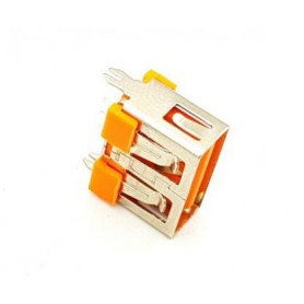 كانكتور USB-A مادگی ایستاده کوتاه 10mm رنگ نارنجی