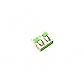 كانكتور USB-A مادگی ایستاده کوتاه 10mm رنگ سبز