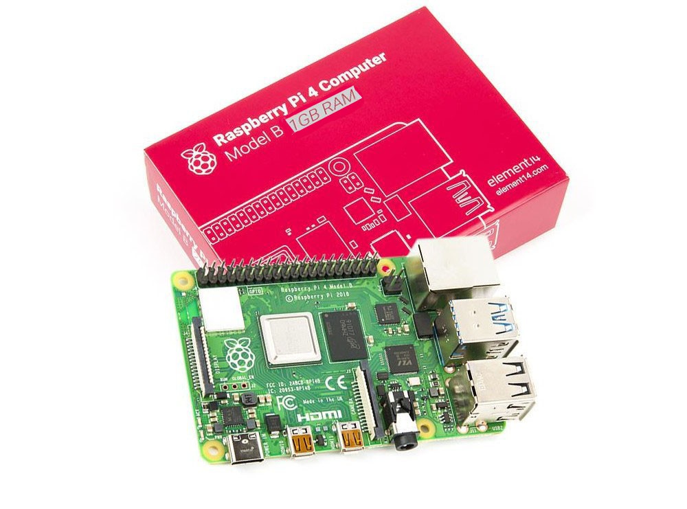 برد رزبری پای Raspberry Pi 4 مدل B تولید انگلستان با رم 1GB