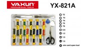 ست پیچ گوشتی موبایلی 15 تکه یاکسون YaXun مدل YX-821A