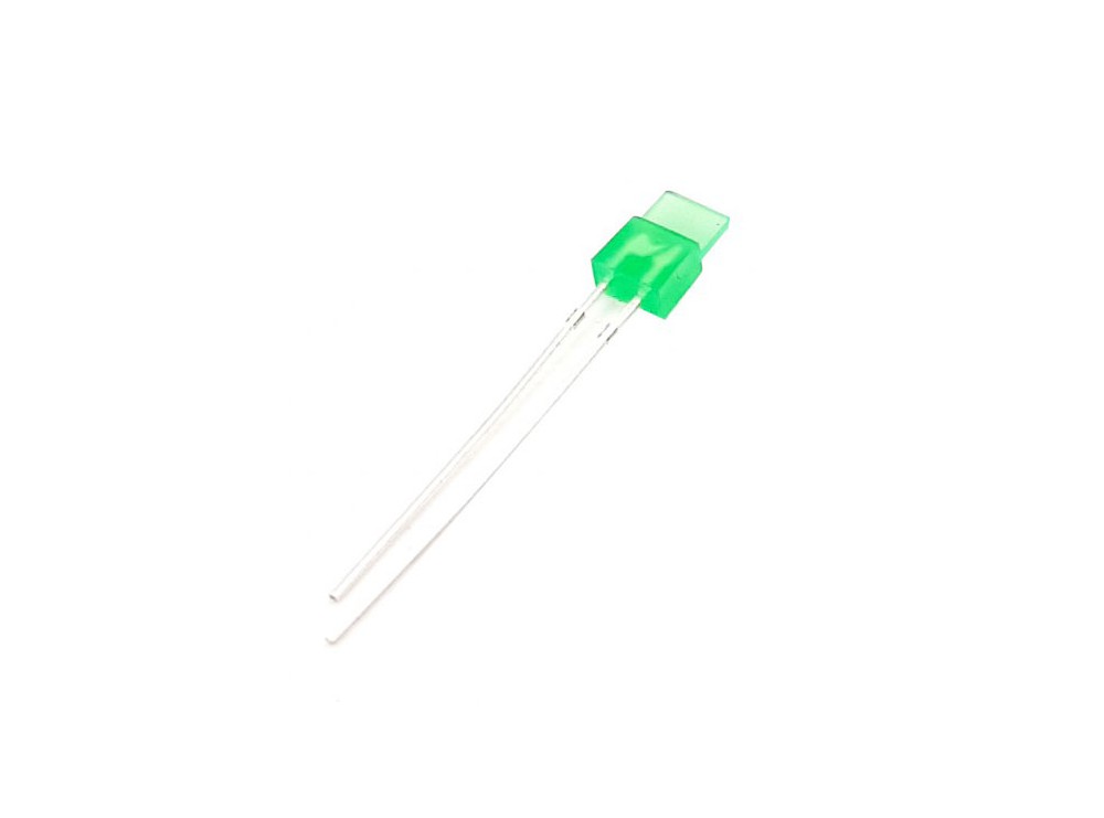 LED تخت مات سبز لبه دار 2x5