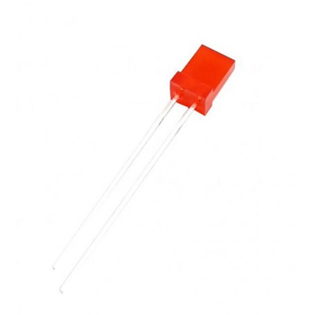 LED تخت مات قرمز لبه دار 2x5