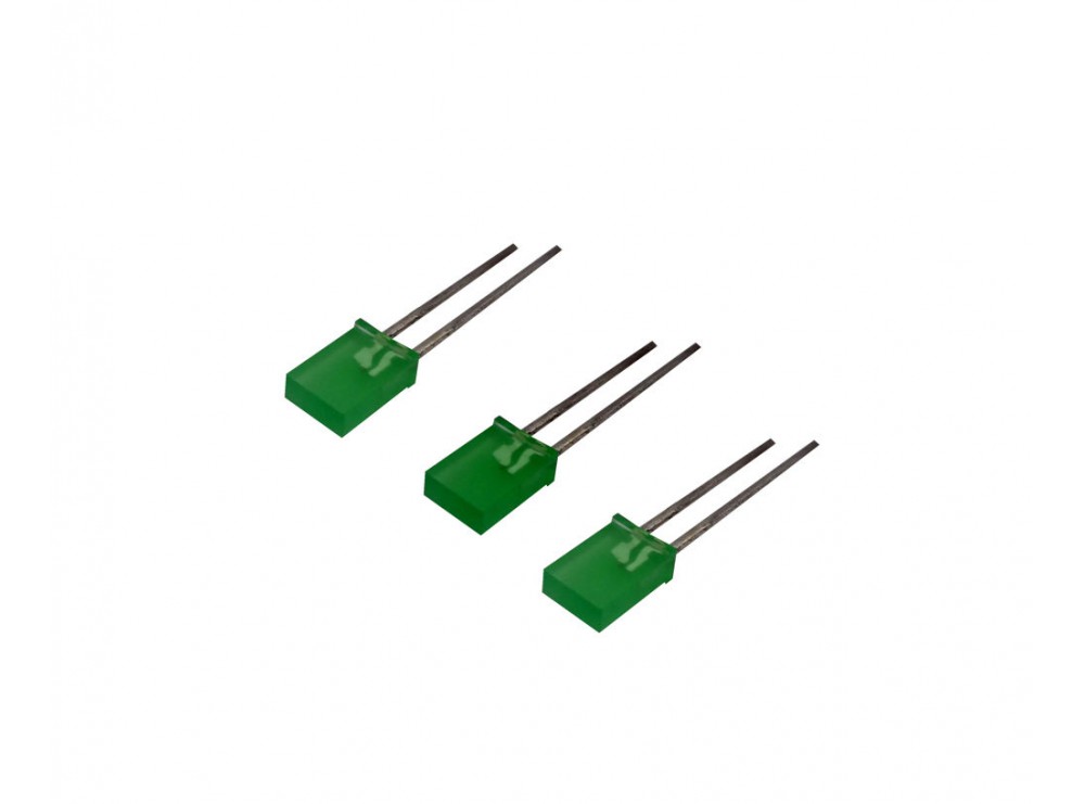 LED تخت مات سبز لبه دار 1.5x4
