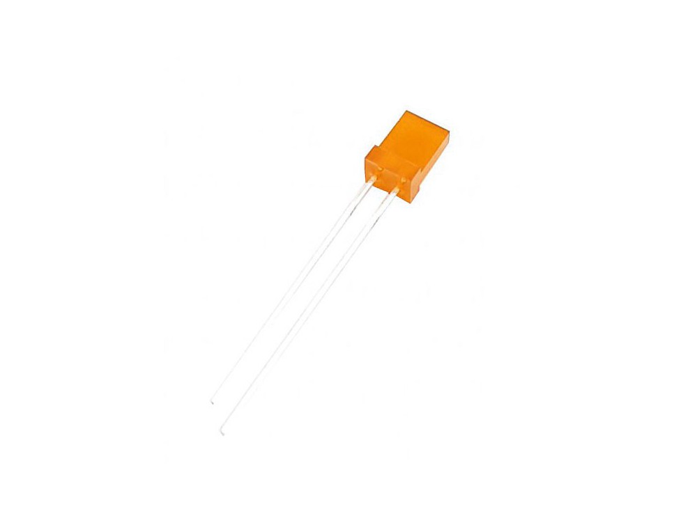LED تخت مات نارنجی لبه دار 2x5