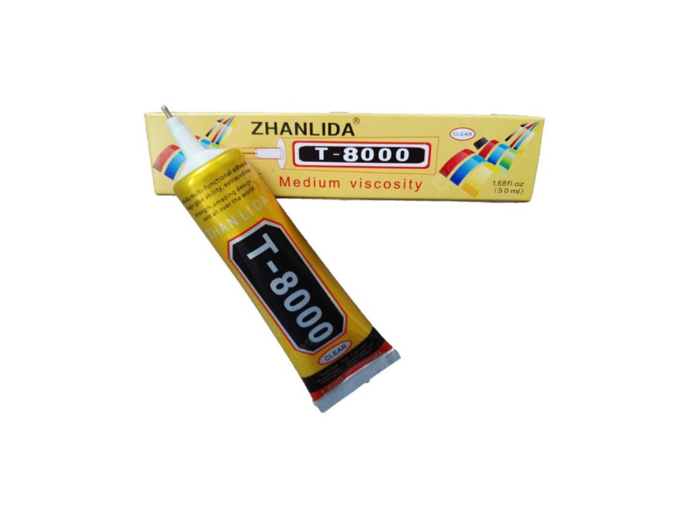 چسب چند کاره بی رنگ ZHANLIDA مدل T-8000 حجم 50ml