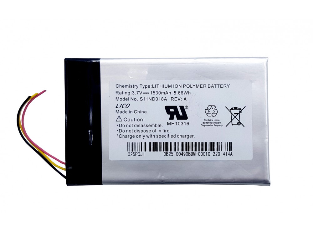 باتری لیتیوم پلیمر 3.7v ظرفیت 1530mAh مارک P POWER مدل S11ND018A