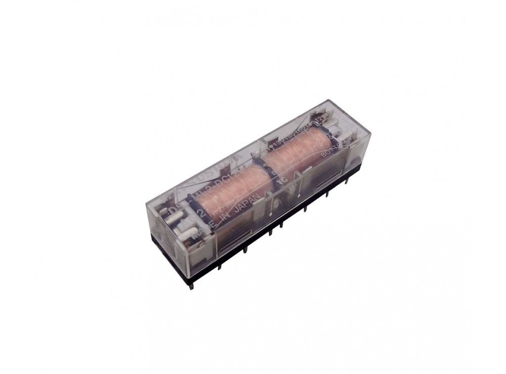 رله 12V شیشه ای 16 پایه ژاپنی مارک MATSUSHITA کد DS4-ML2