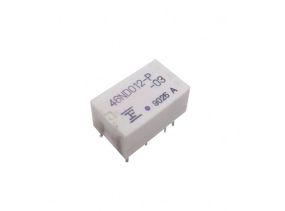 رله 12V مینیاتوری 8 پایه ژاپنی مارک FUJITSU کد 46ND012