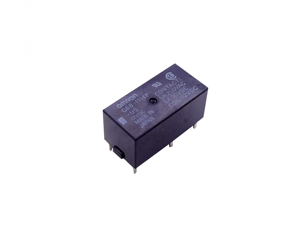 رله 12V مینیاتوری 4 پایه ژاپنی مارک OMRON کد G6B-1114P