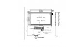 نمایشگر تمام رنگی TFT LCD 4.3 inch به همراه تاچ اسکرین