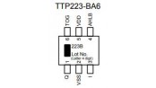 تراشه تاچ پد خازنی TTP223-BA6 پکیج SOT-23-6