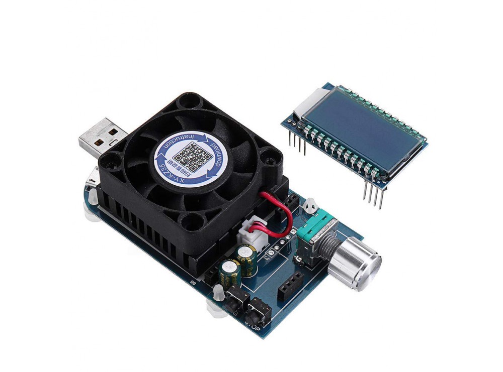 لود تستر باتری 5A-35W مدل KZ35 با 3 پورت USB