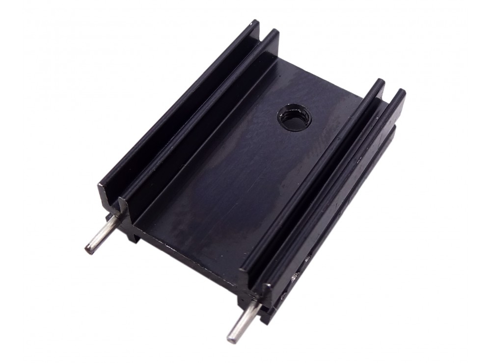 هیت سینک آلومینیومی مشکی TO-220 سایز 25x18x8mm