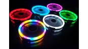 فن کیس LED پنج رنگ 12V سایز 12X12 مدل UFO