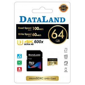 کارت حافظه MicroSDHC مارک DATALAND ظرفیت 64GB