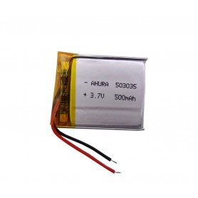 باتری لیتیوم پلیمر 3.7v ظرفیت 500mAh مارک AHURA.GR کد 503035