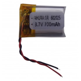 باتری لیتیوم پلیمر 3.7v ظرفیت 300mAh مارک GR.STORE کد 602025
