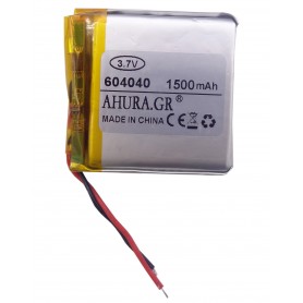 باتری لیتیوم پلیمر 3.7v ظرفیت 1500mAh مارک AHURA.GR کد 604040