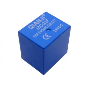 رله 24V-15A پایه میلون قوطی بلند مارک QIANJI کد JZC-22F