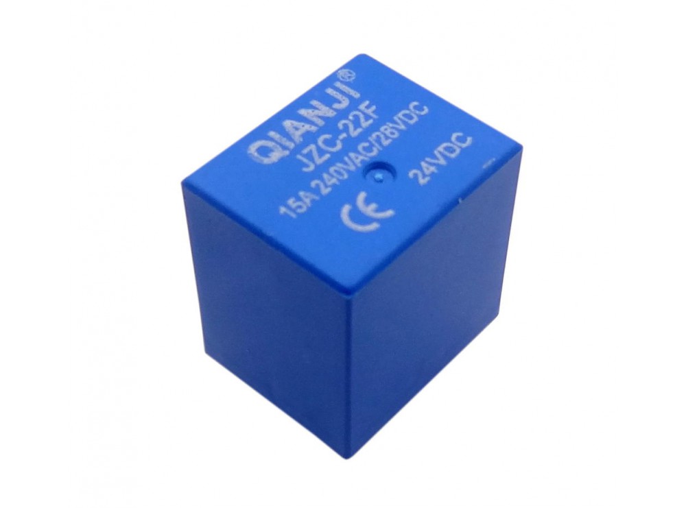 رله 24V-15A پایه میلون قوطی بلند مارک QIANJI کد JZC-22F