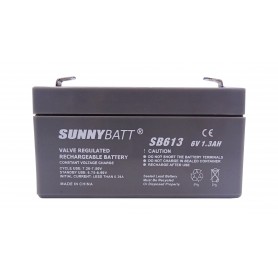 باتری خشک 6 ولت 1.3 آمپر ساعت مارک SunnyBatt