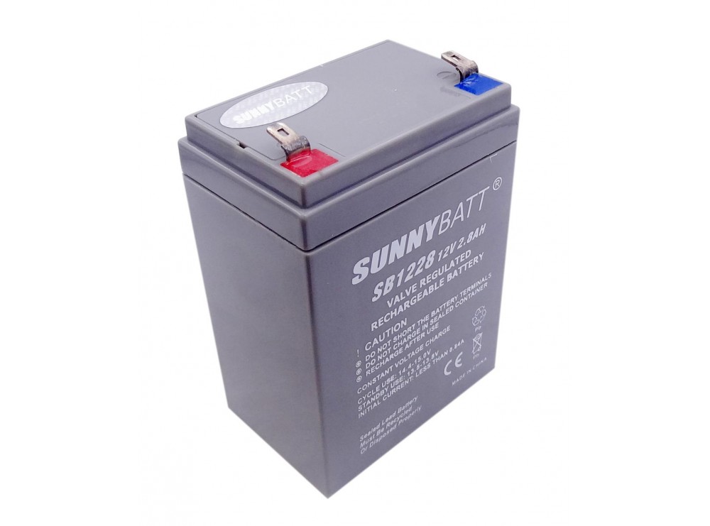 باتری خشک 12 ولت 2.8 آمپر ساعت مارک SUNNYBATT