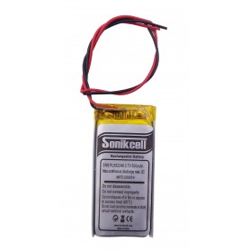 باتری لیتیوم پلیمر 3.7v ظرفیت 500mAh مارک Sonikcell کد 552248