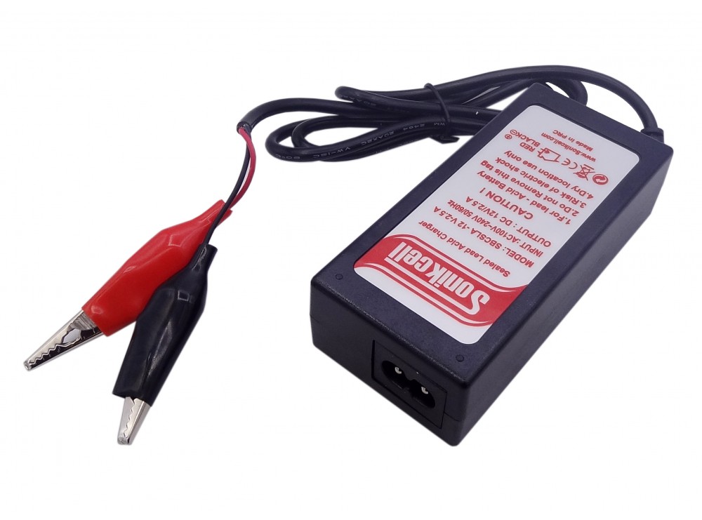 شارژر باتری اسیدی 12v 2.5A مارک Sonikcell