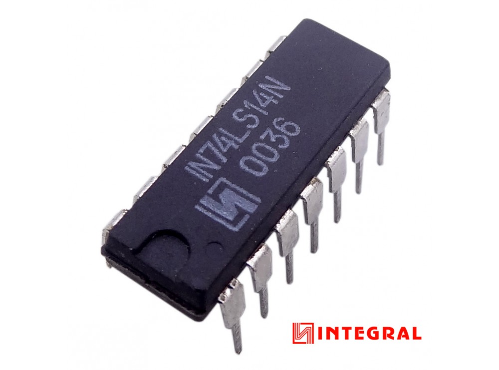 تراشه اشمیت تریگر 74LS14N پکیج DIP مارک INTEGRAL