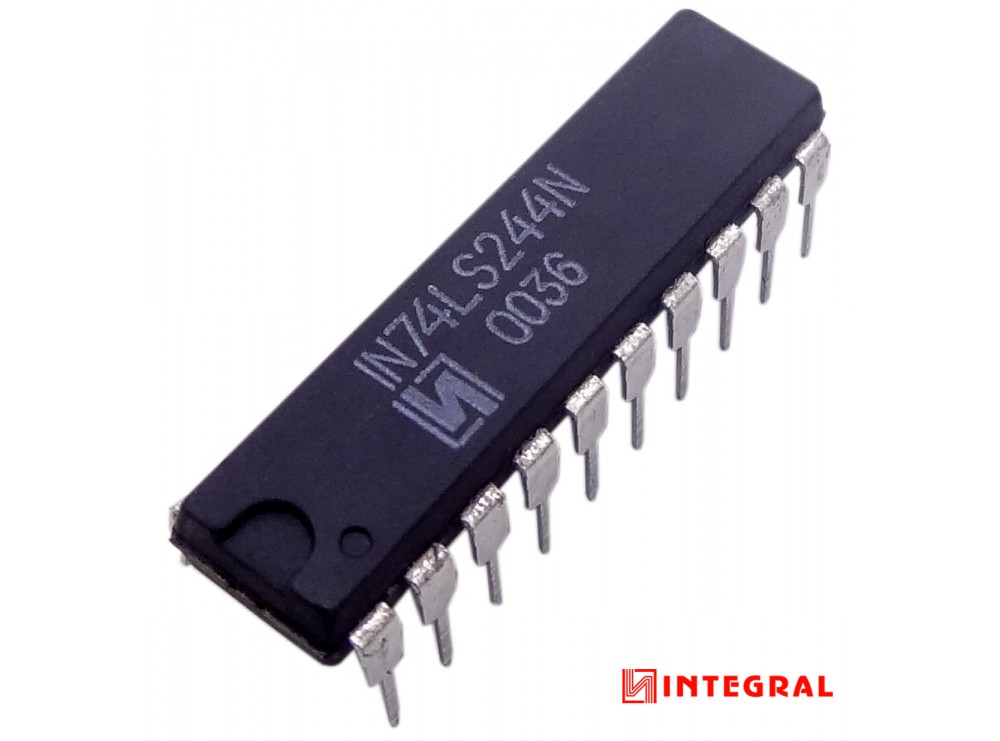 تراشه بافر 74LS244N پکیج DIP مارک INTEGRAL