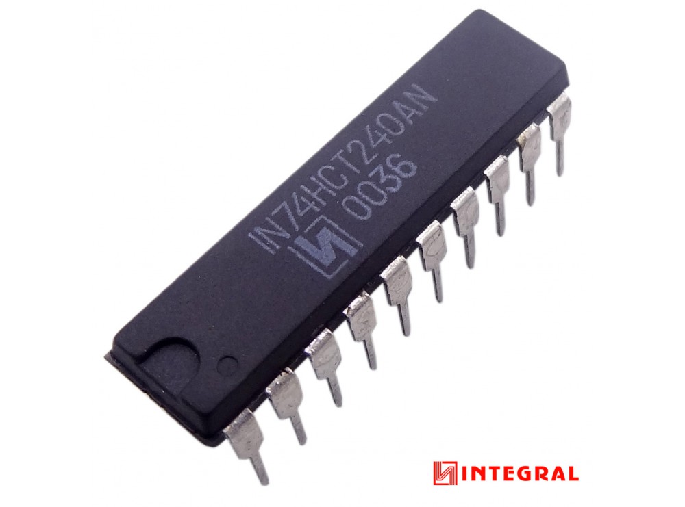تراشه بافر 74HCT240AN پکیج DIP مارک INTEGRAL