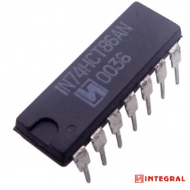 تراشه 74HCT86AN گیت XOR پکیج DIP مارک INTEGRAL