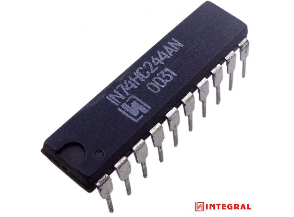 تراشه بافر 74HC244 پکیج DIP مارک INTEGRAL